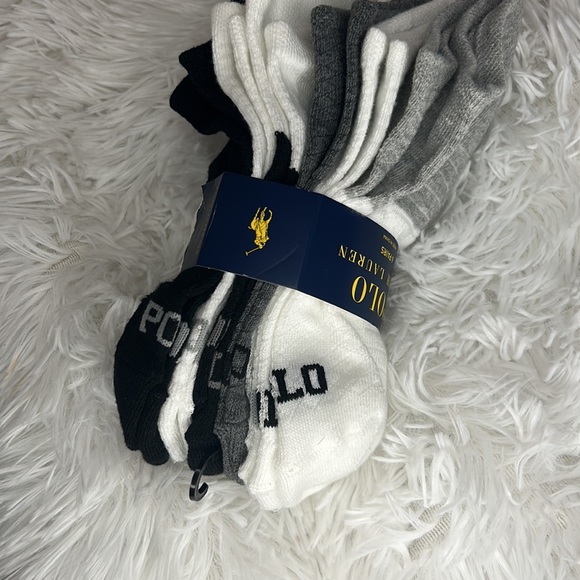 New with tags Ralph Lauren polo women’s socks fits shoe sizes 4-10 1 /2 -6 pair - Picture 5 of 8